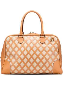 Loewe 2015 Extra Large Canvas and Cut Out Leather Amazona 75 travel bag 31319015