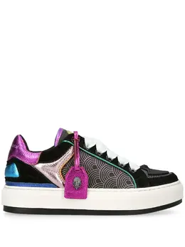 Kurt Geiger London: Чёрные кроссовки 