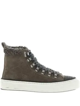 Brunello Cucinelli shearling-trim sneakers 31789750