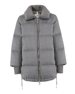DUNO: Серый пуховик 