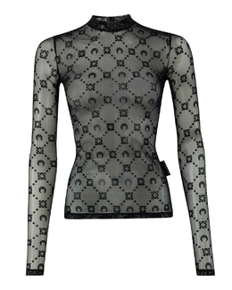 Marine Serre: Свитшот с принтом 