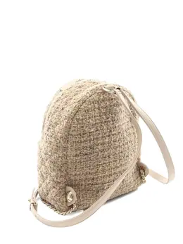 CHANEL Pre-Owned: Бежевый рюкзак 