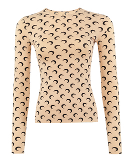 Marine Serre: Свитшот с принтом 