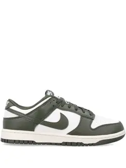 Nike: Зелёные кроссовки  Dunk Low Retro