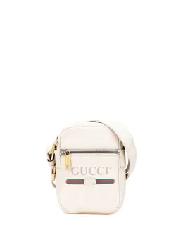 Gucci 2000-2015 Mini Grained Leather Logo crossbody bag 31472440
