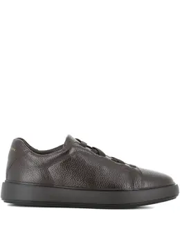 Officine Creative textured leather lace-up sneakers 30890836