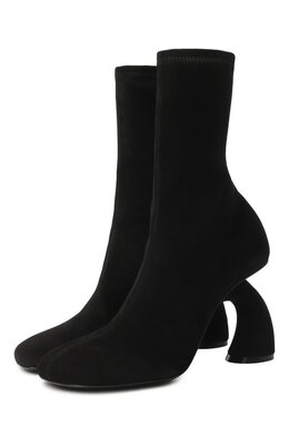 Dries Van Noten: Чёрные ботинки 