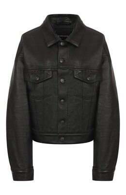 Balenciaga: Кожаная куртка 