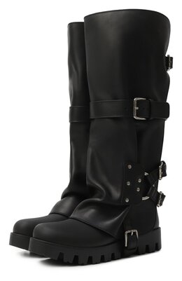 Dolce & Gabbana: Чёрные сапоги 