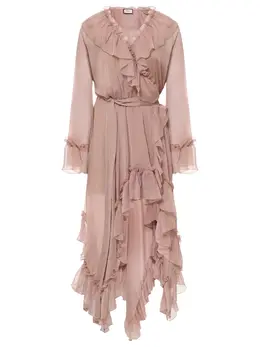 SHATU: Платье с оборками 