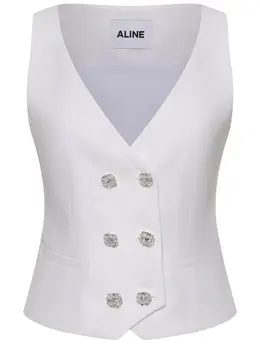 ALINE: Льняной жилет 