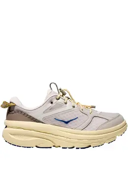 HOKA: Бежевые кроссовки 