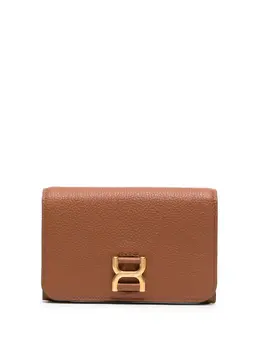Chloé: Коричневый кошелёк  Marcie