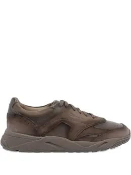 Santoni Innova leather suede sneakers 31948728