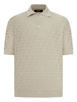 FENDI: Хлопковое поло  FF