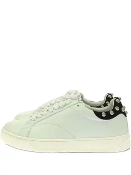 Lanvin leather stud-embellished sneakers 31826633