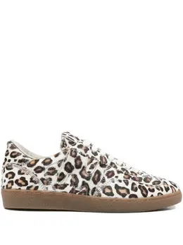 MSGM leopard-print calf-leather sneakers 31223068