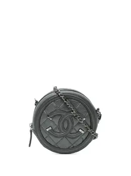 CHANEL Pre-Owned: Чёрный клатч 