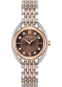 Японские наручные женские часы Bulova 98R230. Коллекция Diamonds w183712