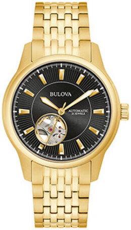 Японские наручные мужские часы Bulova 97A168. Коллекция Automatic w238355