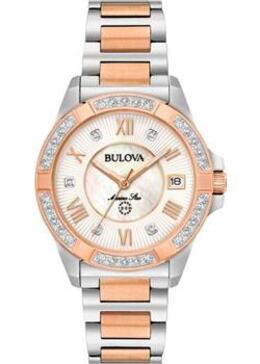 Японские наручные женские часы Bulova 98R234. Коллекция Marine Star Ladies w194041