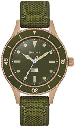 Японские наручные мужские часы Bulova 98A324. Коллекция Mil-Ships w244484
