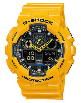 Японские наручные мужские часы Casio GA-100A-9A. Коллекция G-Shock w88863