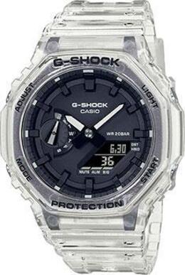 Японские наручные мужские часы Casio GA-2100SKE-7AER. Коллекция G-Shock w226129