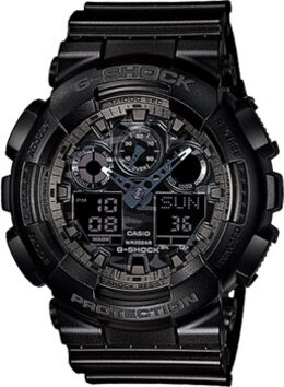 Японские наручные мужские часы Casio GA-100CF-1A. Коллекция G-Shock w147792