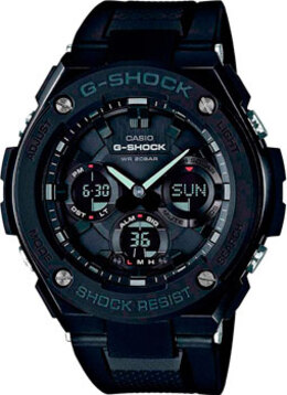 Японские наручные мужские часы Casio GST-S100G-1B. Коллекция G-Shock w236611