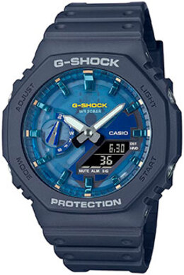 Японские наручные мужские часы Casio GA-2100AS-2A. Коллекция G-Shock w245726