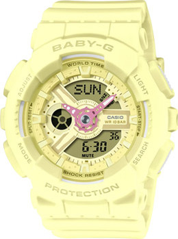 Японские наручные женские часы Casio BA-110AH-9A. Коллекция Baby-G w252427