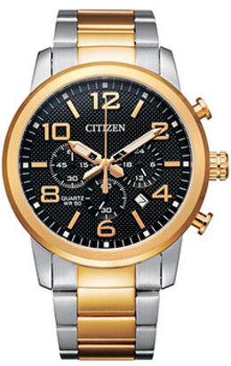 Японские наручные мужские часы Citizen AN8054-50E. Коллекция Chronograph w237530