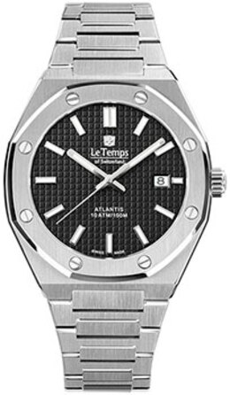 Швейцарские наручные мужские часы Le Temps LT1037.02BS01. Коллекция Atlantis w254630