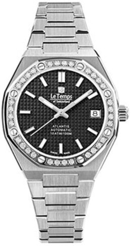 Швейцарские наручные женские часы Le Temps LT1036.12BS01. Коллекция Atlantis Automatic w254612