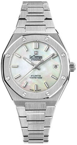 Швейцарские наручные женские часы Le Temps LT1035.05BS01. Коллекция Atlantis w254585