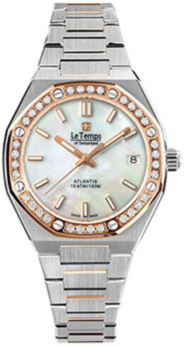 Швейцарские наручные женские часы Le Temps LT1035.45BT02. Коллекция Atlantis w254599