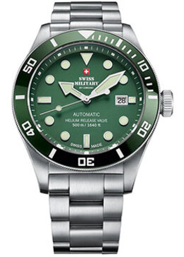 Швейцарские наручные мужские часы Swiss Military SMA34075.03. Коллекция Diver w217035