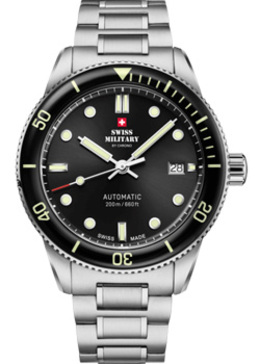 Швейцарские наручные мужские часы Swiss Military SMA34106.01. Коллекция Automatic Dive w243926