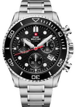 Швейцарские наручные мужские часы Swiss Military SM34101.01. Коллекция XL Chronograph w243901