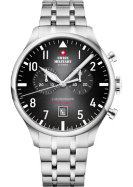Швейцарские наручные мужские часы Swiss Military SM34098.01. Коллекция Vintage Chronograph w238871