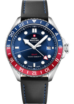 Швейцарские наручные мужские часы Swiss Military SM34095.06. Коллекция Quartz GMT w238883