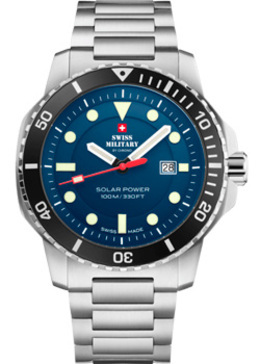 Швейцарские наручные мужские часы Swiss Military SMS34102.02. Коллекция Solar Power w243936