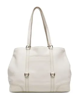 Prada 2000-2005s triangle-logo leather tote bag 31575638