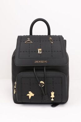 Love Moschino: Чёрный рюкзак 