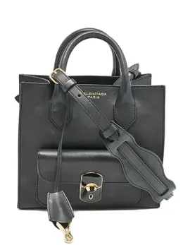 Balenciaga mini Padlock leather pocket tote bag 31329449