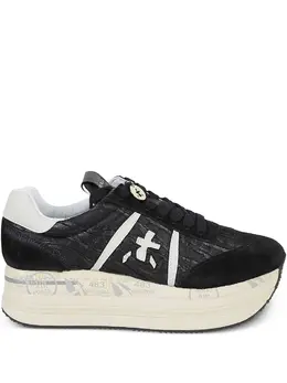 Premiata: Чёрные кроссовки 