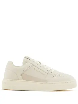 Emporio Armani logo-embossed leather sneakers 22671550