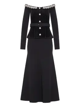 Self-Portrait: Платье со стразами 