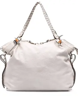 Gucci 2016-2025 Large Pebbled Calfskin Bamboo Bar Tassel tote bag 31687558